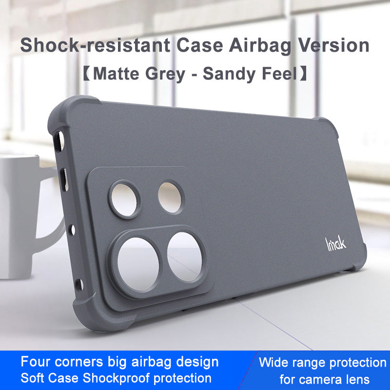 IMAK For Xiaomi Redmi Note 13 Pro 5G / Poco X6 5G Case Reinforced Corners Matte Phone Cover - Grey