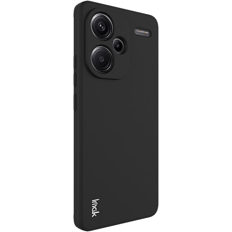 IMAK UC-4 Series for Xiaomi Redmi Note 13 Pro+ Case Straight Edge TPU Back Cover - Black