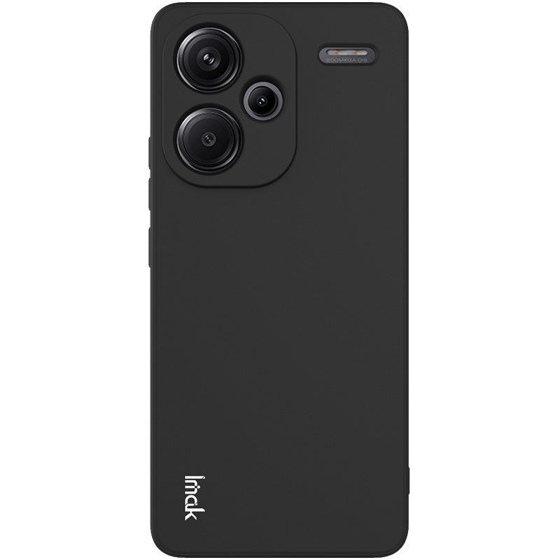 IMAK UC-4 Series for Xiaomi Redmi Note 13 Pro+ Case Straight Edge TPU Back Cover - Black