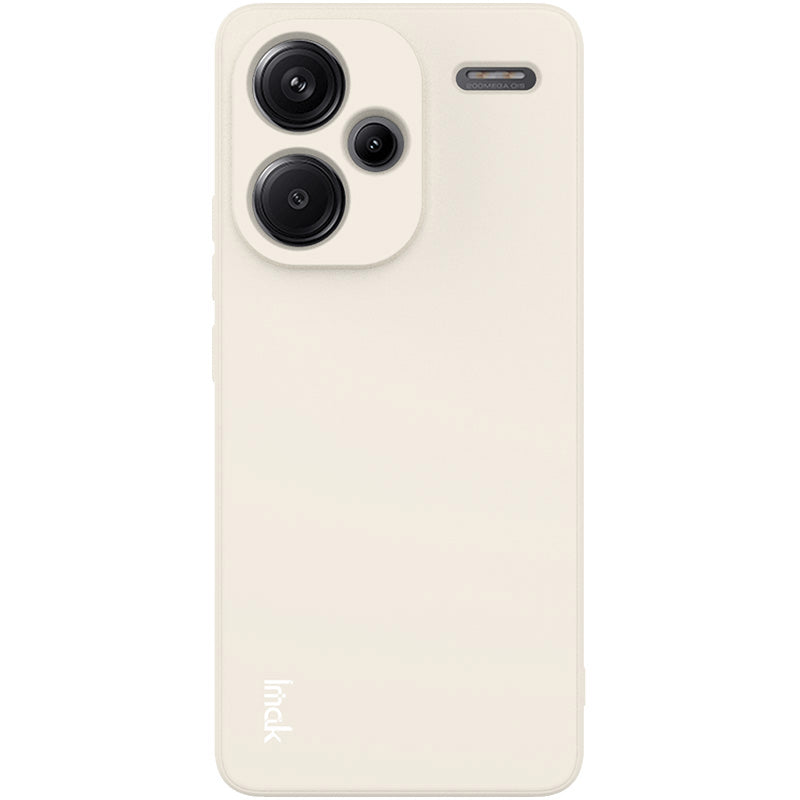 IMAK UC-4 Series for Xiaomi Redmi Note 13 Pro+ Case Straight Edge TPU Back Cover - White