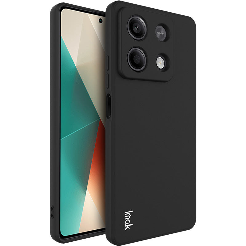 IMAK UC-4 Series for Xiaomi Redmi Note 13 5G TPU Case Straight Edge Phone Cover - Black