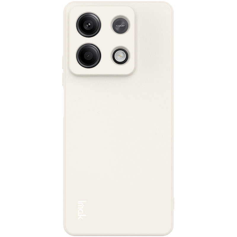 IMAK UC-4 Series for Xiaomi Redmi Note 13 5G TPU Case Straight Edge Phone Cover - White