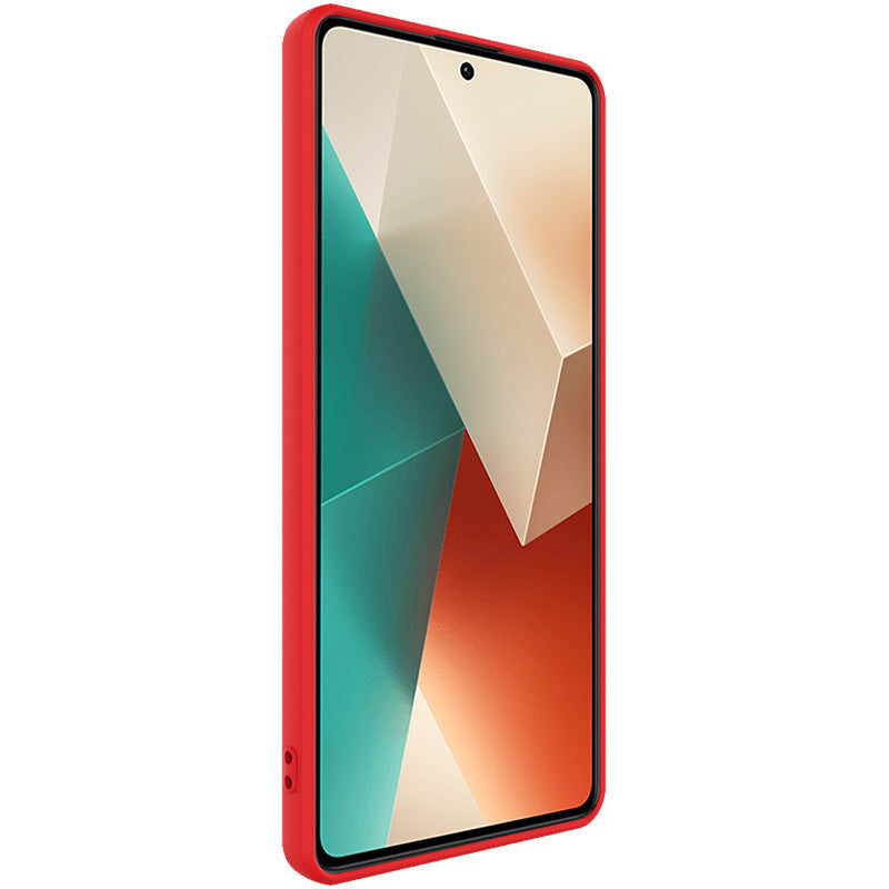 IMAK UC-4 Series for Xiaomi Redmi Note 13 5G TPU Case Straight Edge Phone Cover - Red