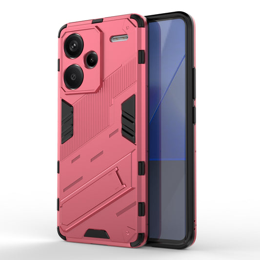 For Xiaomi Redmi Note 13 Pro+ 5G Case Anti-Scratch Kickstand PC+TPU Phone Cover - Rose