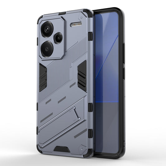 For Xiaomi Redmi Note 13 Pro+ 5G Case Anti-Scratch Kickstand PC+TPU Phone Cover - Dark Blue