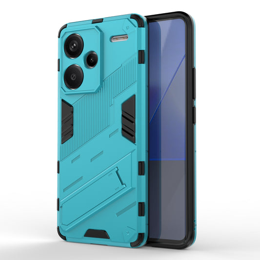 For Xiaomi Redmi Note 13 Pro+ 5G Case Anti-Scratch Kickstand PC+TPU Phone Cover - Baby Blue