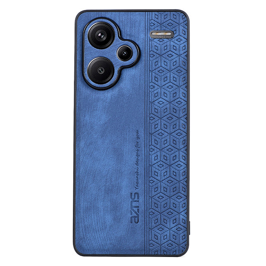 AZNS For Xiaomi Redmi Note 13 Pro+ 5G Case Imprinted PU Leather + TPU Cell Phone Cover - Blue