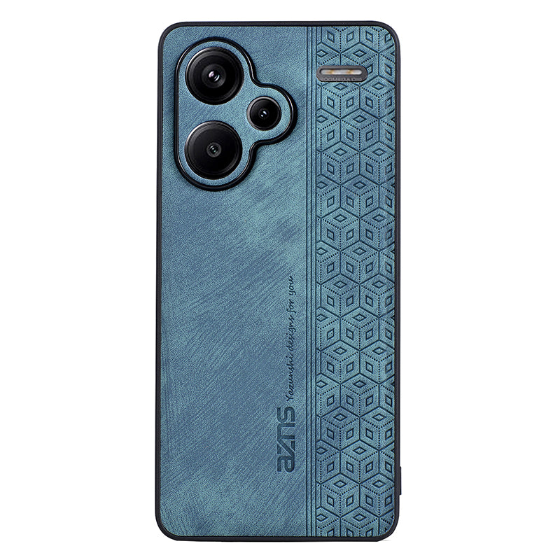 AZNS For Xiaomi Redmi Note 13 Pro+ 5G Case Imprinted PU Leather + TPU Cell Phone Cover - Green