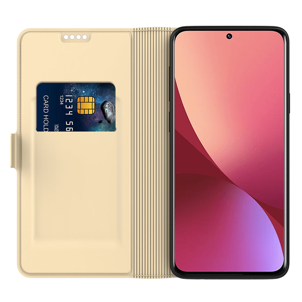 For Xiaomi Redmi Note 13 Pro+ Phone Case Magnetic Card Slot Leather Phone Cover - Gold