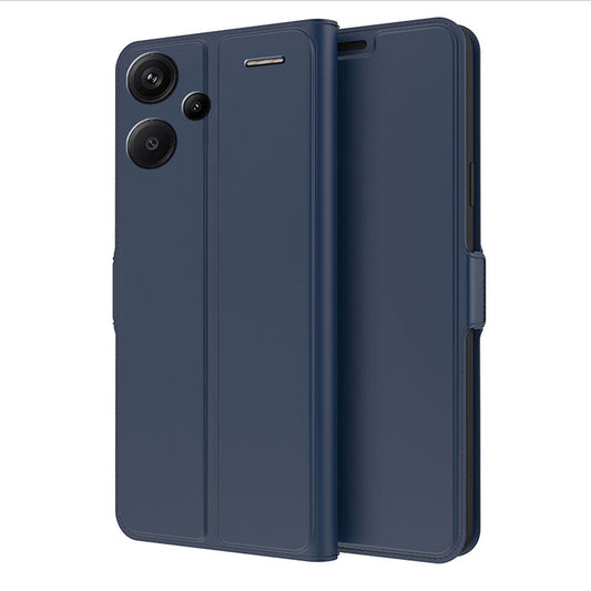 For Xiaomi Redmi Note 13 Pro+ Phone Case Magnetic Card Slot Leather Phone Cover - Blue