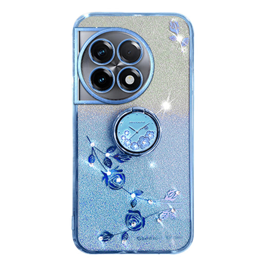 KADEM Kickstand Cover For OnePlus 11 Pro 5G / 11 5G Case Glitter Powder TPU Phone Shell - Blue