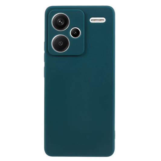For Xiaomi Redmi Note 13 Pro+ 5G Case Straight Edge Soft TPU Phone Back Cover - Army Green