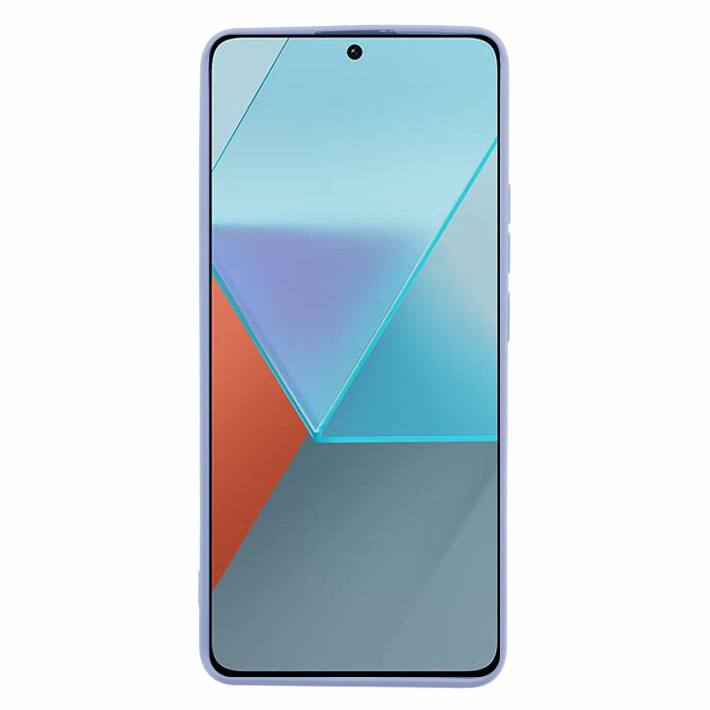 For Xiaomi Redmi Note 13 Pro+ 5G Case Straight Edge Soft TPU Phone Back Cover - Lavender Grey