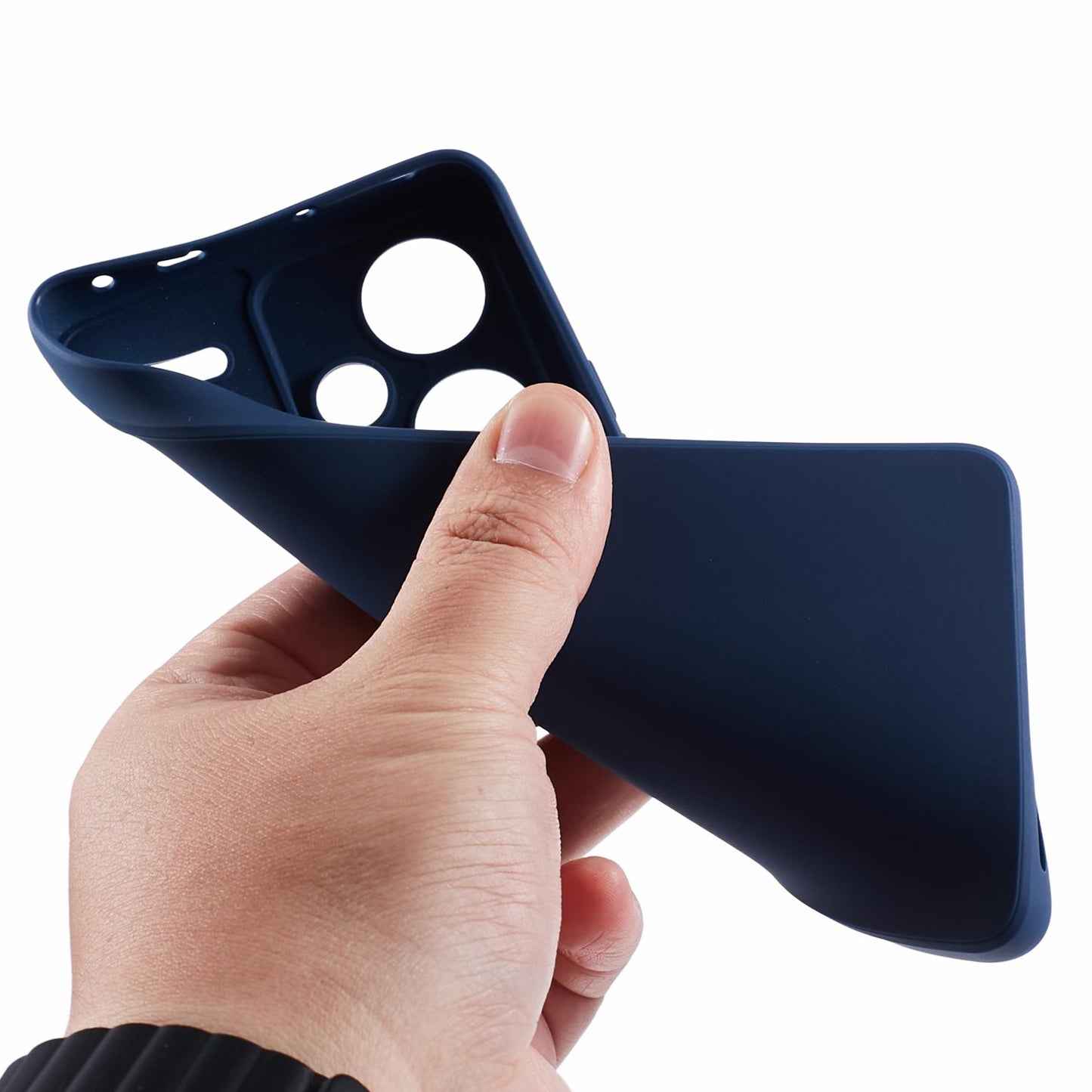 For Xiaomi Redmi Note 13 Pro+ 5G Case Straight Edge Soft TPU Phone Back Cover - Sapphire