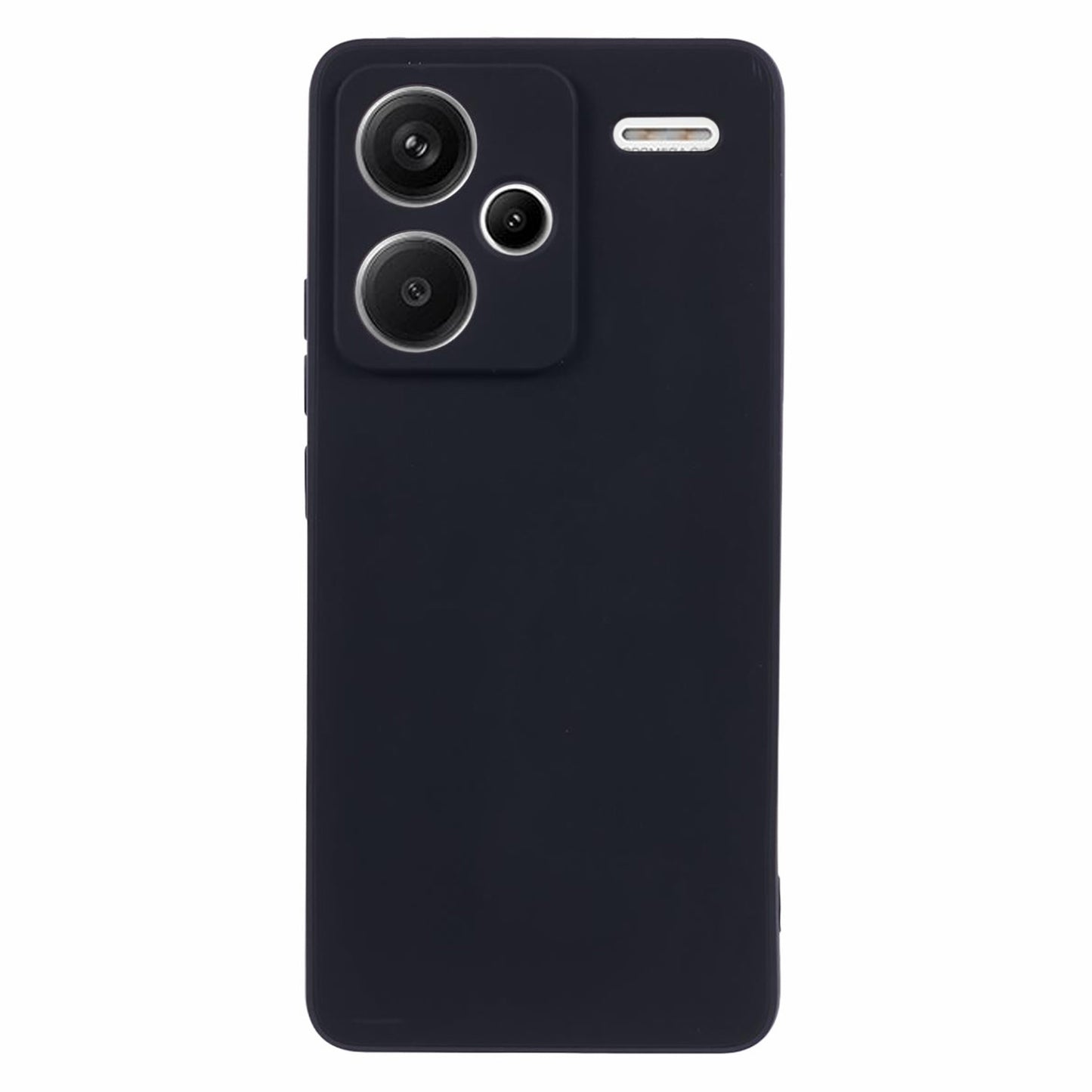 For Xiaomi Redmi Note 13 Pro+ 5G Case Straight Edge Soft TPU Phone Back Cover - Black