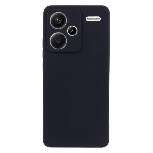 For Xiaomi Redmi Note 13 Pro+ 5G Case Straight Edge Soft TPU Phone Back Cover - Black