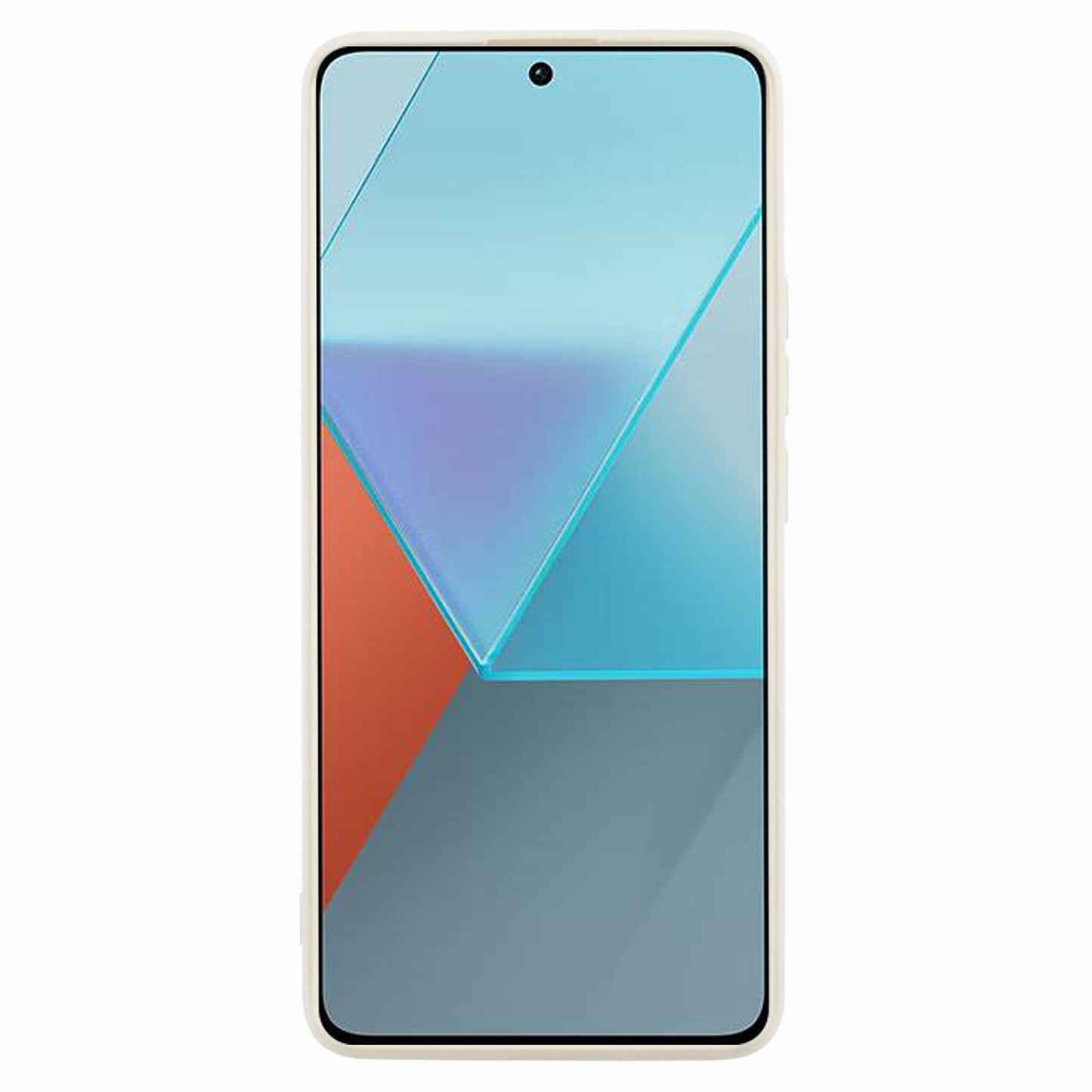 For Xiaomi Redmi Note 13 Pro+ 5G Case TPU Fiber Lining Protective Phone Cover - White