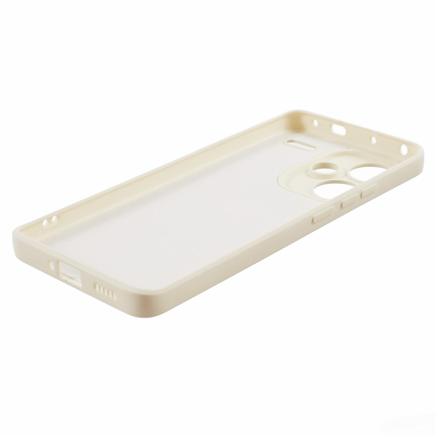 For Xiaomi Redmi Note 13 Pro+ 5G Case TPU Fiber Lining Protective Phone Cover - White