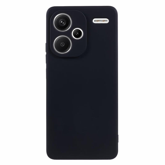 For Xiaomi Redmi Note 13 Pro+ 5G Case TPU Fiber Lining Protective Phone Cover - Black