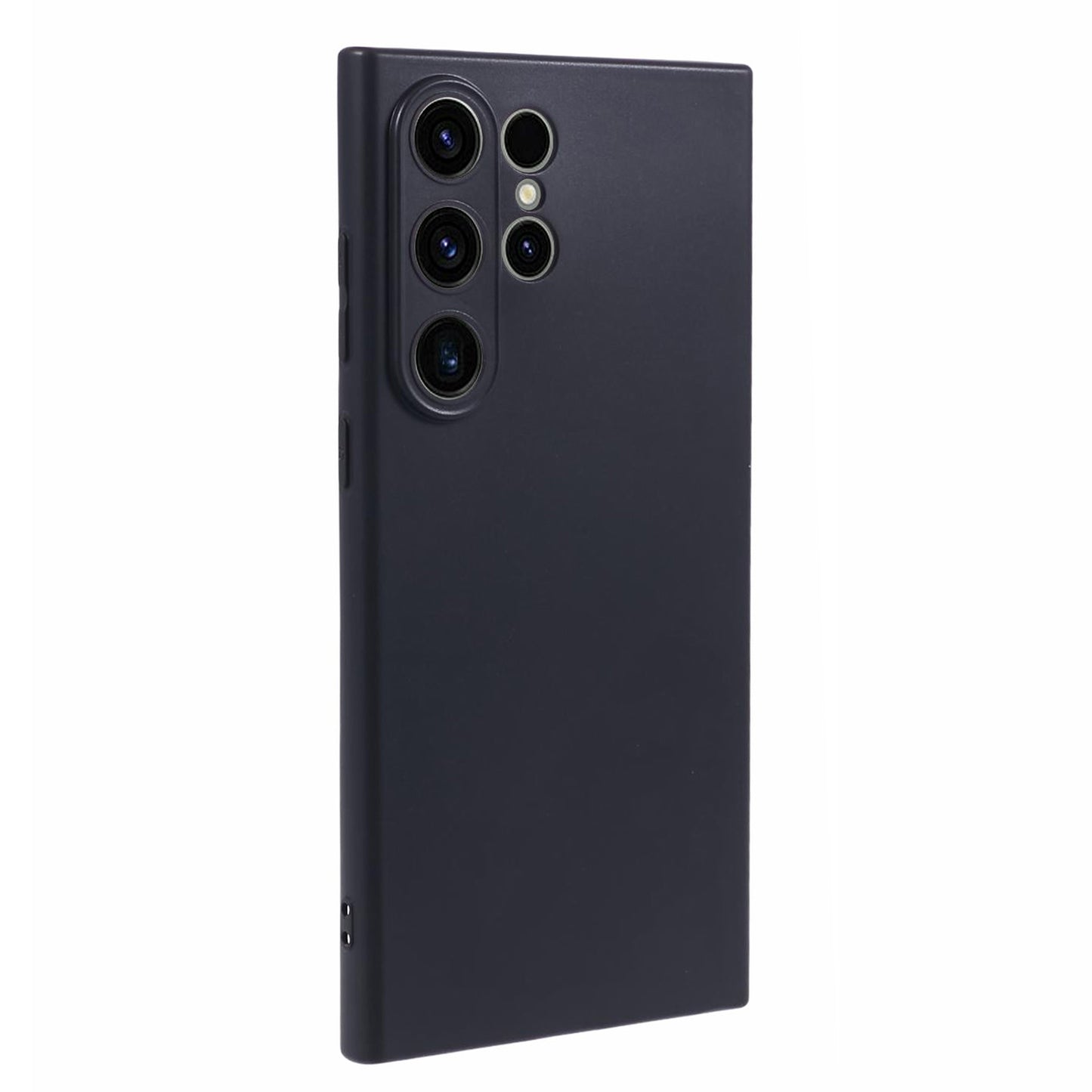 For Samsung Galaxy S24 Ultra Phone Case Matte Precise Cutouts TPU Cover - Black