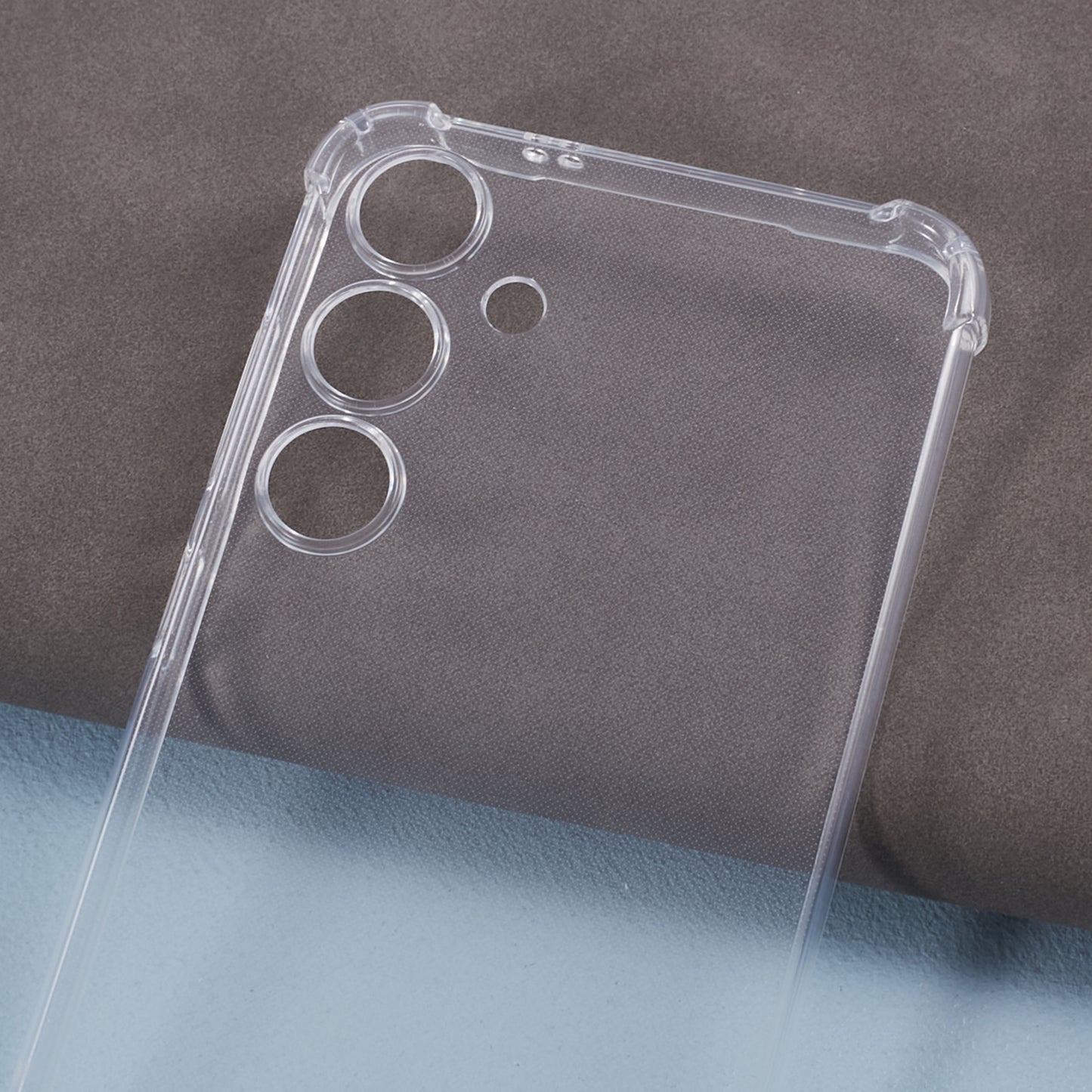 For Samsung Galaxy S24+ Case Transparent TPU Phone Cover with Lanyard