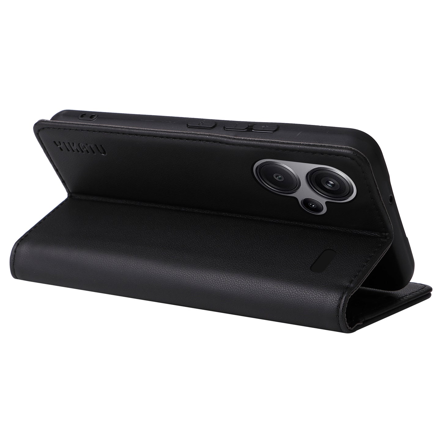 YIKATU YK-001 For Xiaomi Redmi Note 13 Pro+ 5G Case Magnetic Closing Leather Phone Cover - Black