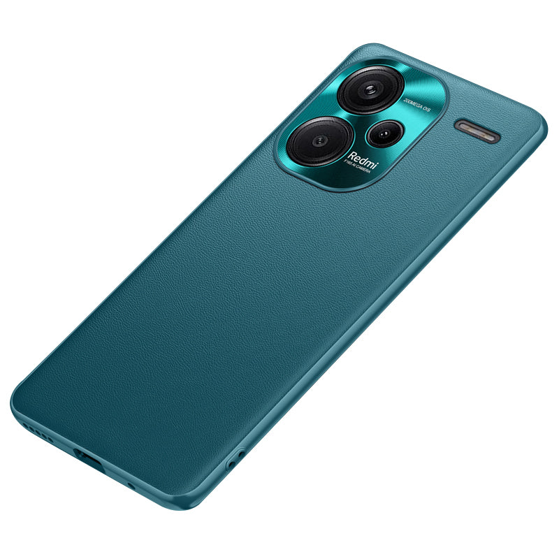 For Xiaomi Redmi Note 13 Pro+ 5G Case PU Leather+TPU+PC Anti-drop Phone Cover - Green