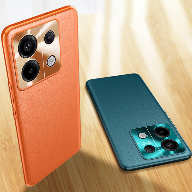For Xiaomi Redmi Note 13 Pro+ 5G Case PU Leather+TPU+PC Anti-drop Phone Cover - Green