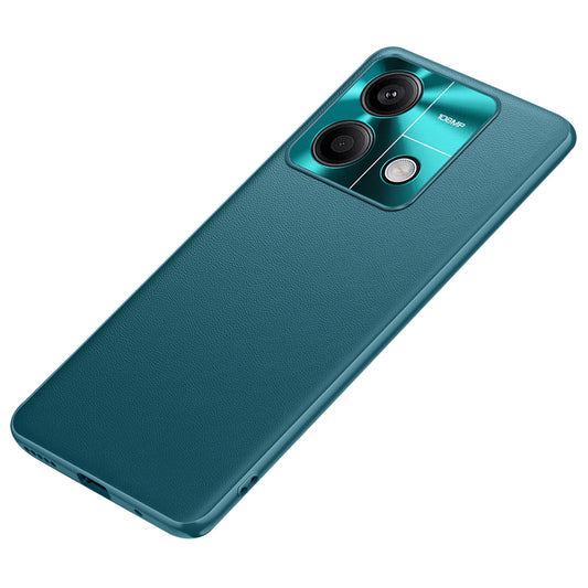 For Xiaomi Redmi Note 13 5G Case Anti-Scratch TPU+PU Leather+PC Phone Cover - Green
