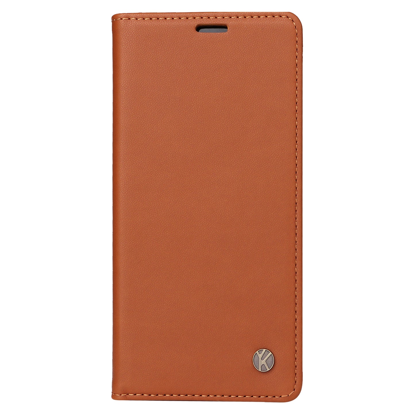 YIKATU YK-001 for Samsung Galaxy S24 Ultra Case PU Leather Magnetic Wallet Phone Cover - Brown