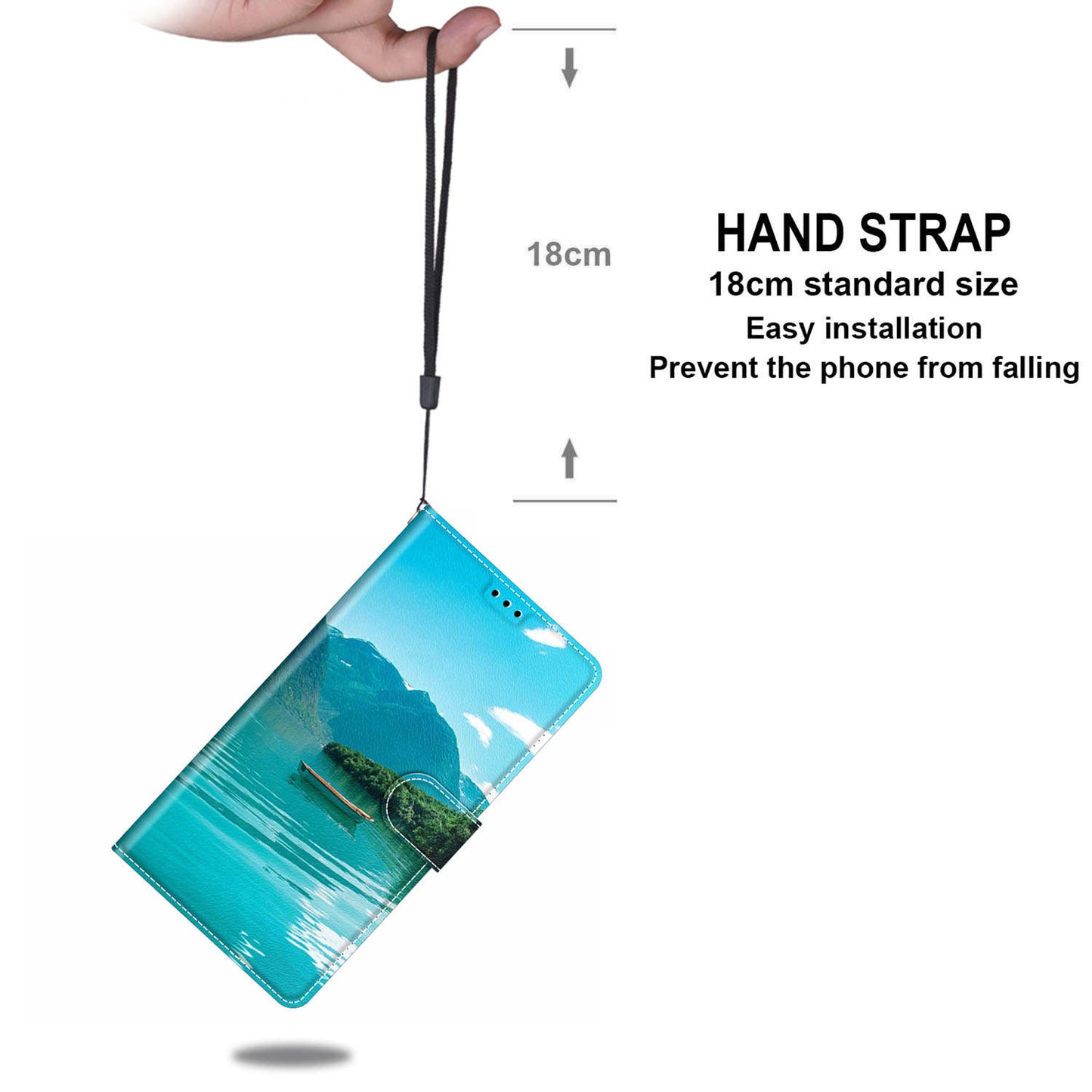 For Samsung Galaxy S24 Leather Case Card Holder Stand Cover - Boat