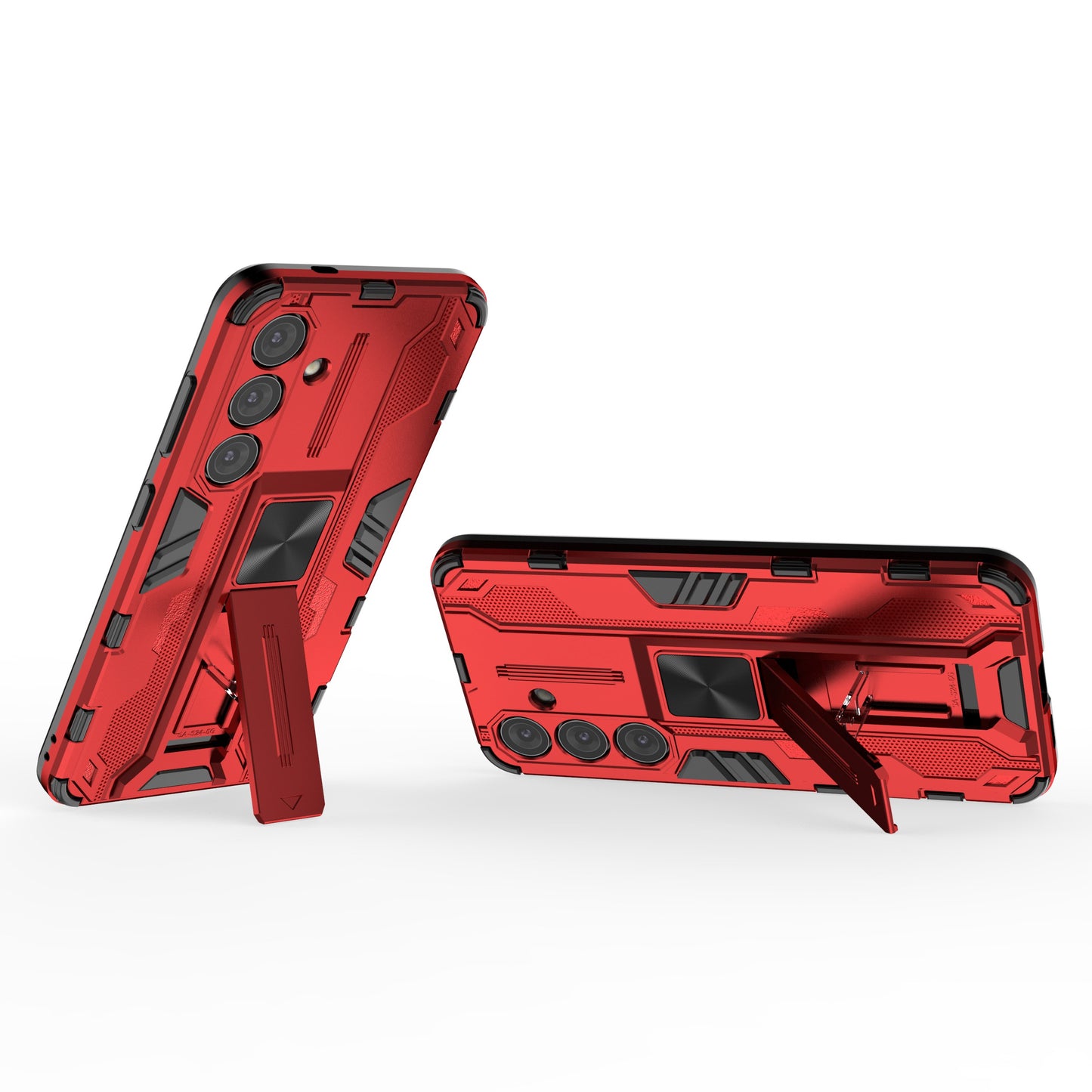 For Samsung Galaxy S24 Case Kickstand Rugged Protective Phone Cover - Red