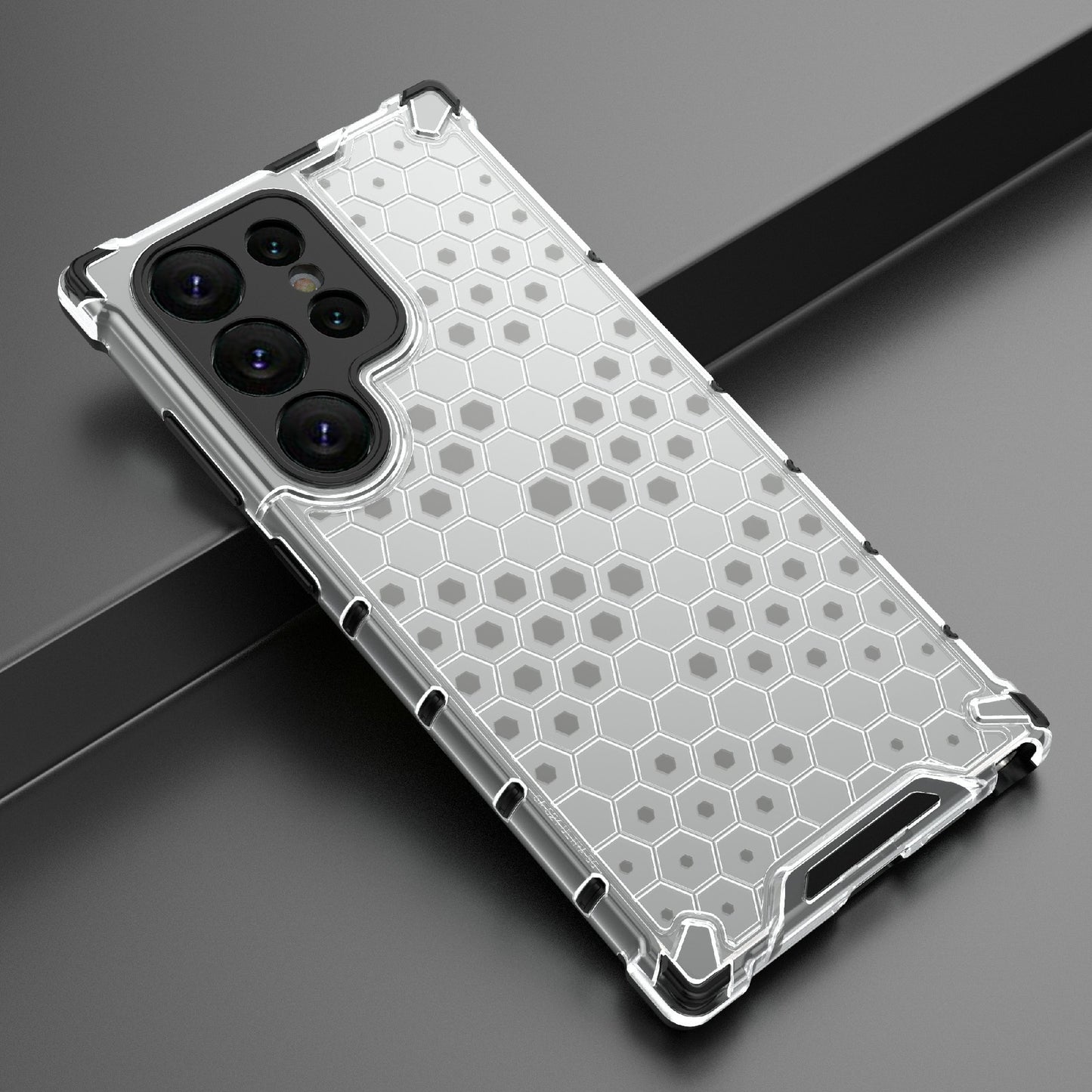 For Samsung Galaxy S24 Ultra Case Anti-drop Protective Phone Cover - Grey