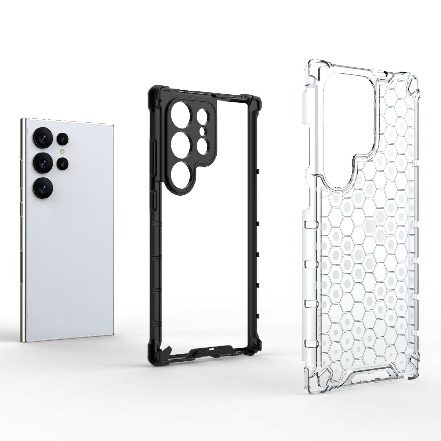 For Samsung Galaxy S24 Ultra Case Anti-drop Protective Phone Cover - Black