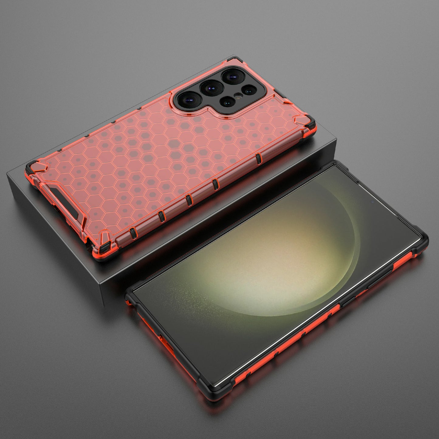 For Samsung Galaxy S24 Ultra Case Anti-drop Protective Phone Cover - Red