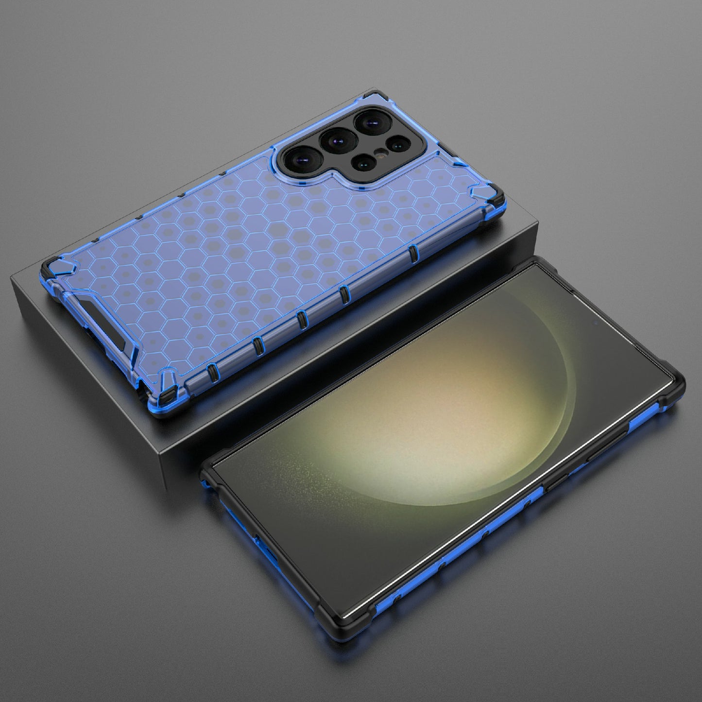For Samsung Galaxy S24 Ultra Case Anti-drop Protective Phone Cover - Blue