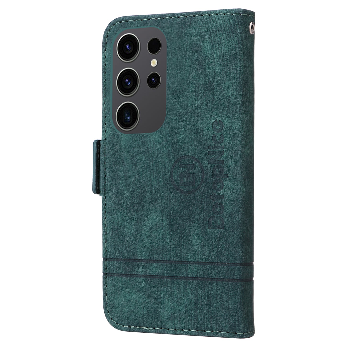 BETOPNICE 001 for Samsung Galaxy S24 Ultra Case PU Leather Stand Wallet Phone Cover - Green