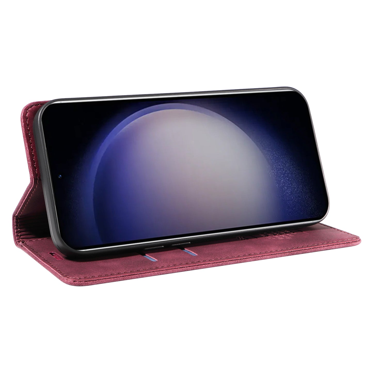 BETOPNICE 003 for Samsung Galaxy S24 Case RFID Blocking Shockproof Protection Phone Cover - Red
