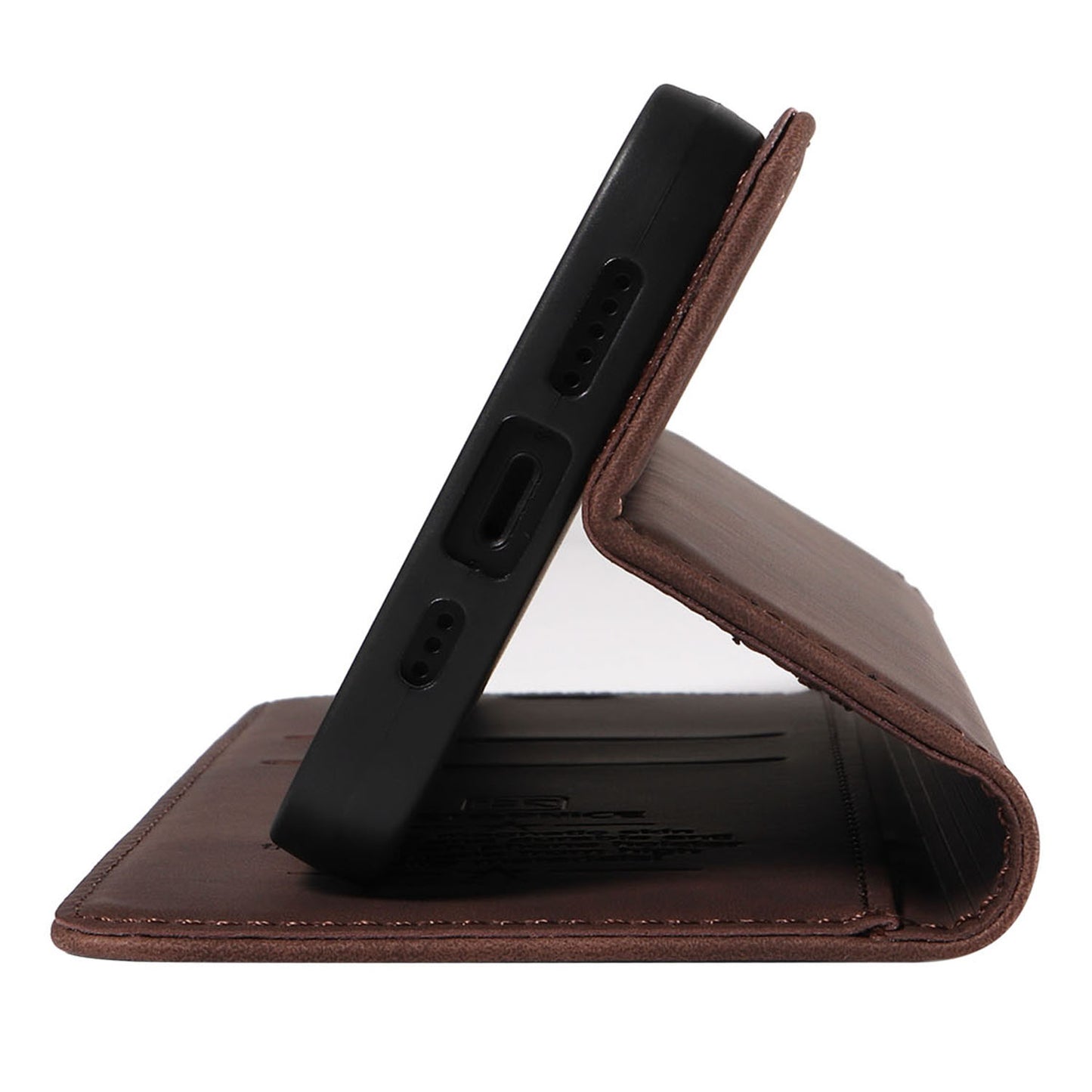 BETOPNICE 003 for Samsung Galaxy S24+ Case RFID Blocking Stand Leather Phone Cover - Brown