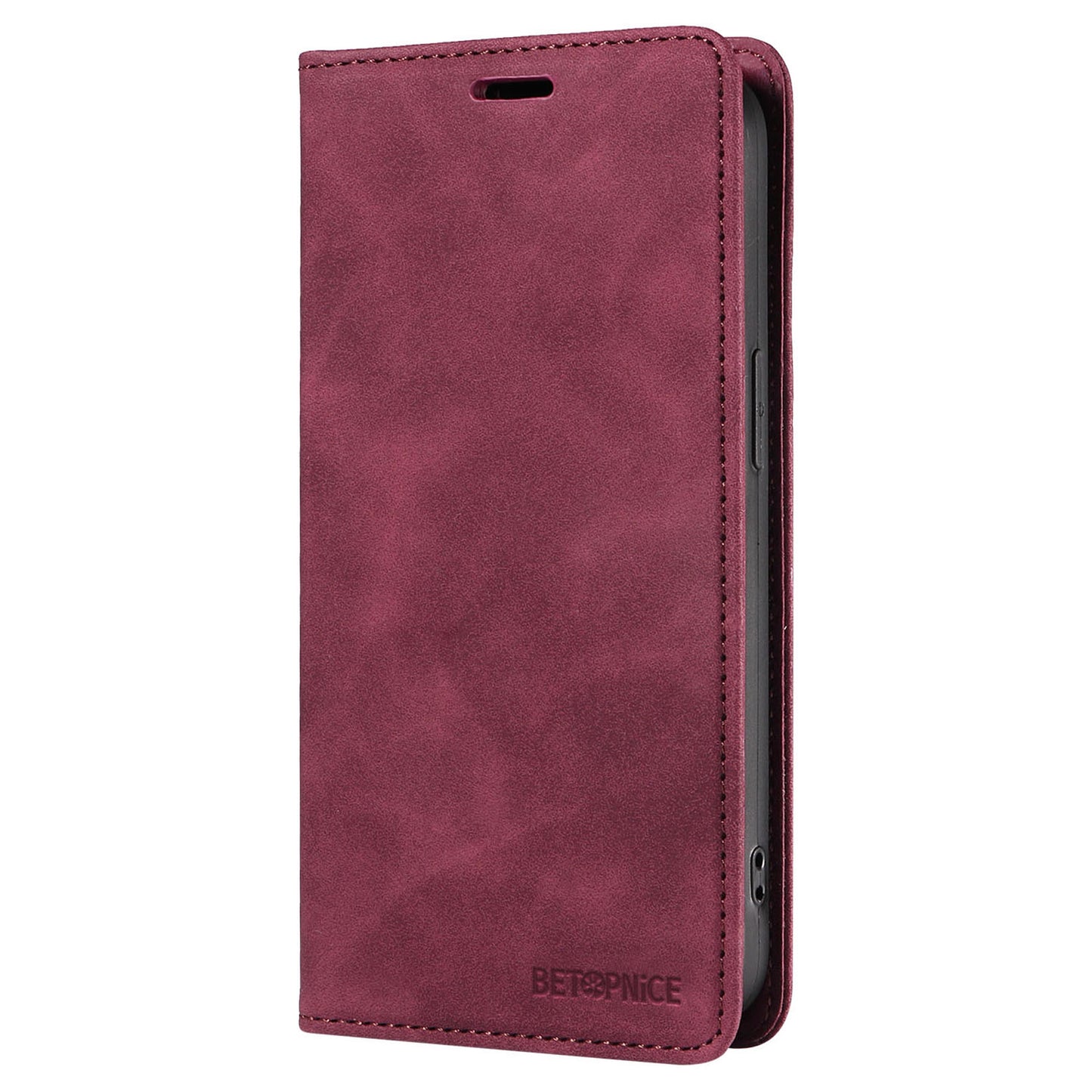 BETOPNICE 003 for Samsung Galaxy S24+ Case RFID Blocking Stand Leather Phone Cover - Red