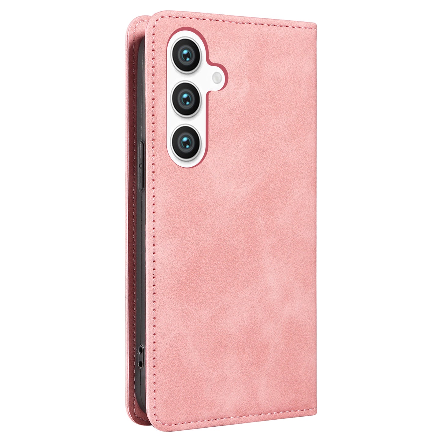 BETOPNICE 003 for Samsung Galaxy S24+ Case RFID Blocking Stand Leather Phone Cover - Pink
