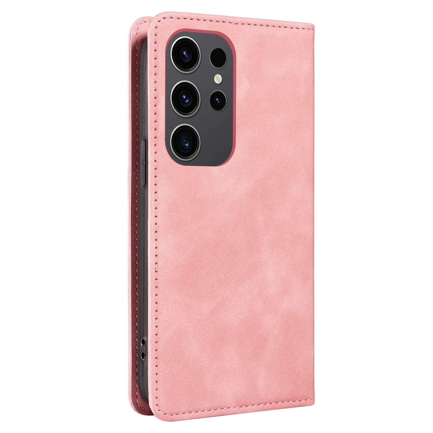 BETOPNICE 003 for Samsung Galaxy S24 Ultra Case Flip Wallet RFID Blocking Phone Cover - Pink