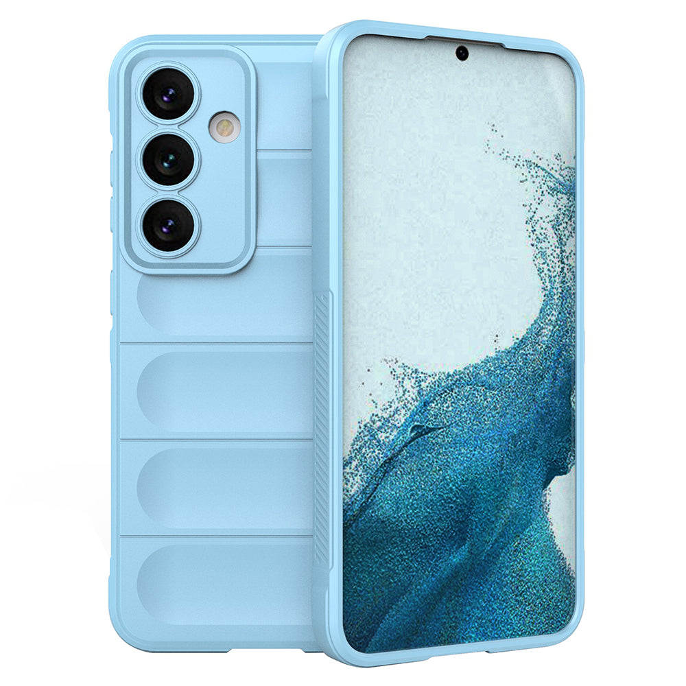 For Samsung Galaxy S24 Case Rugged Soft TPU Mobile Phone Cover - Baby Blue
