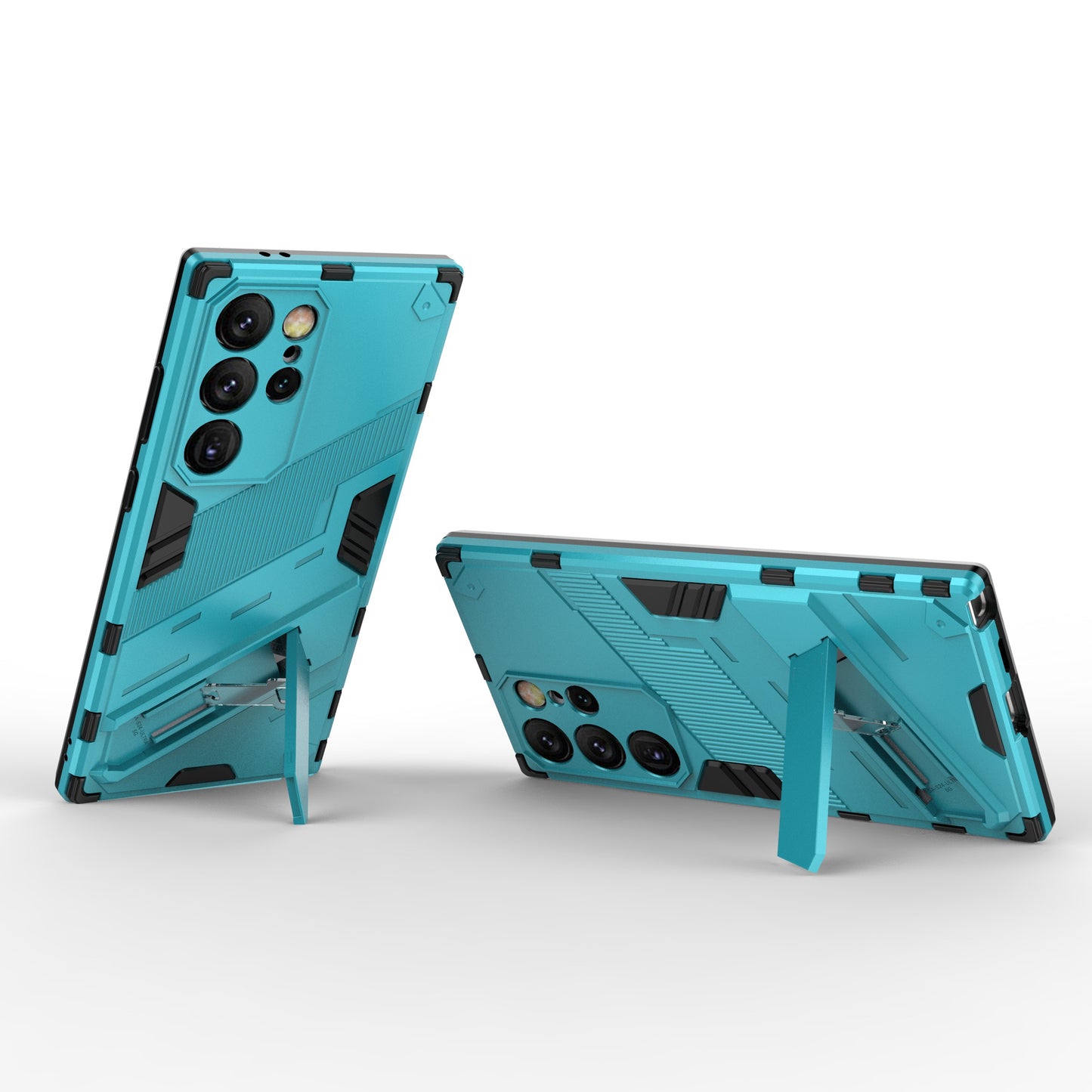 For Samsung Galaxy S24 Ultra Case Kickstand Anti-drop Phone Cover - Baby Blue