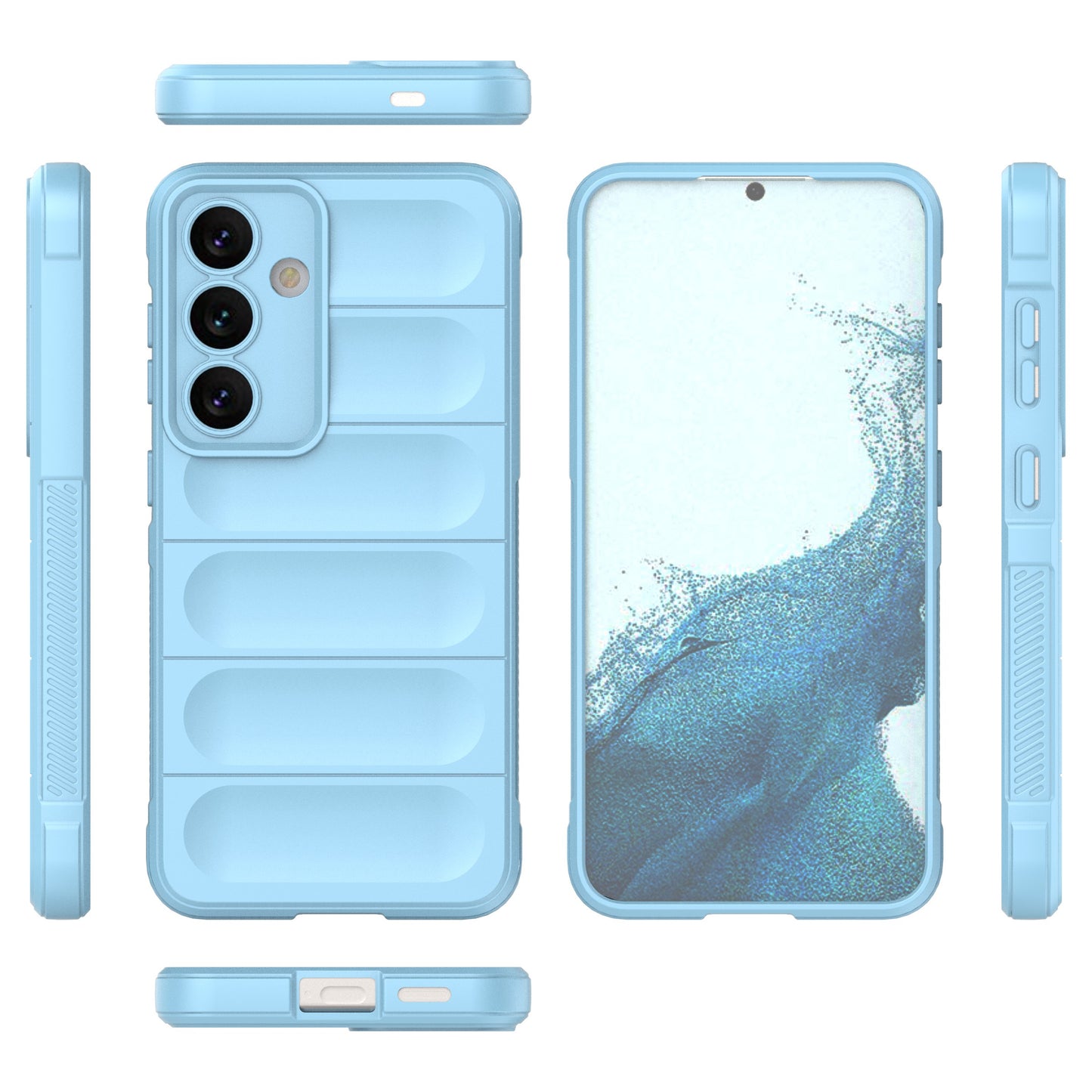 For Samsung Galaxy S24+ TPU Case Rugged Protective Phone Cover - Baby Blue