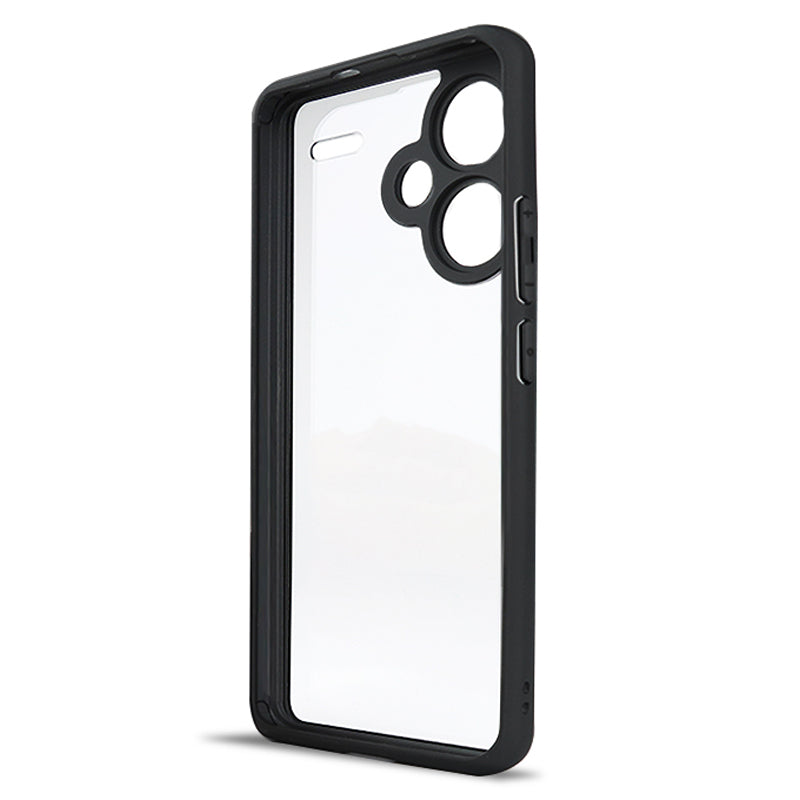 For Xiaomi Redmi Note 13 Pro+ 5G Slim-Fit TPU + PC Clear Phone Cover Dustproof Phone Shell Case