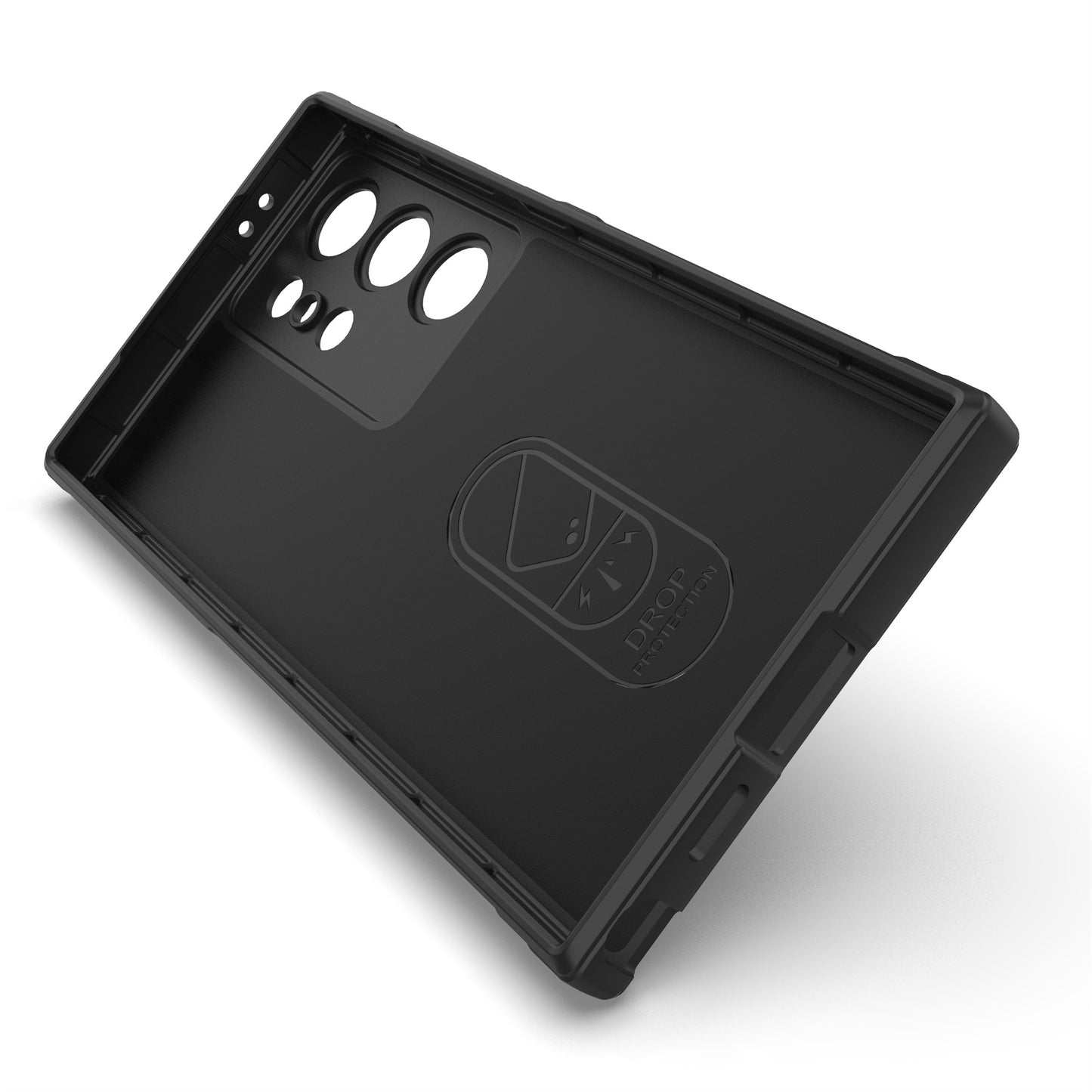 For Samsung Galaxy S24 Ultra Case Drop-proof Phone TPU Cover - Black