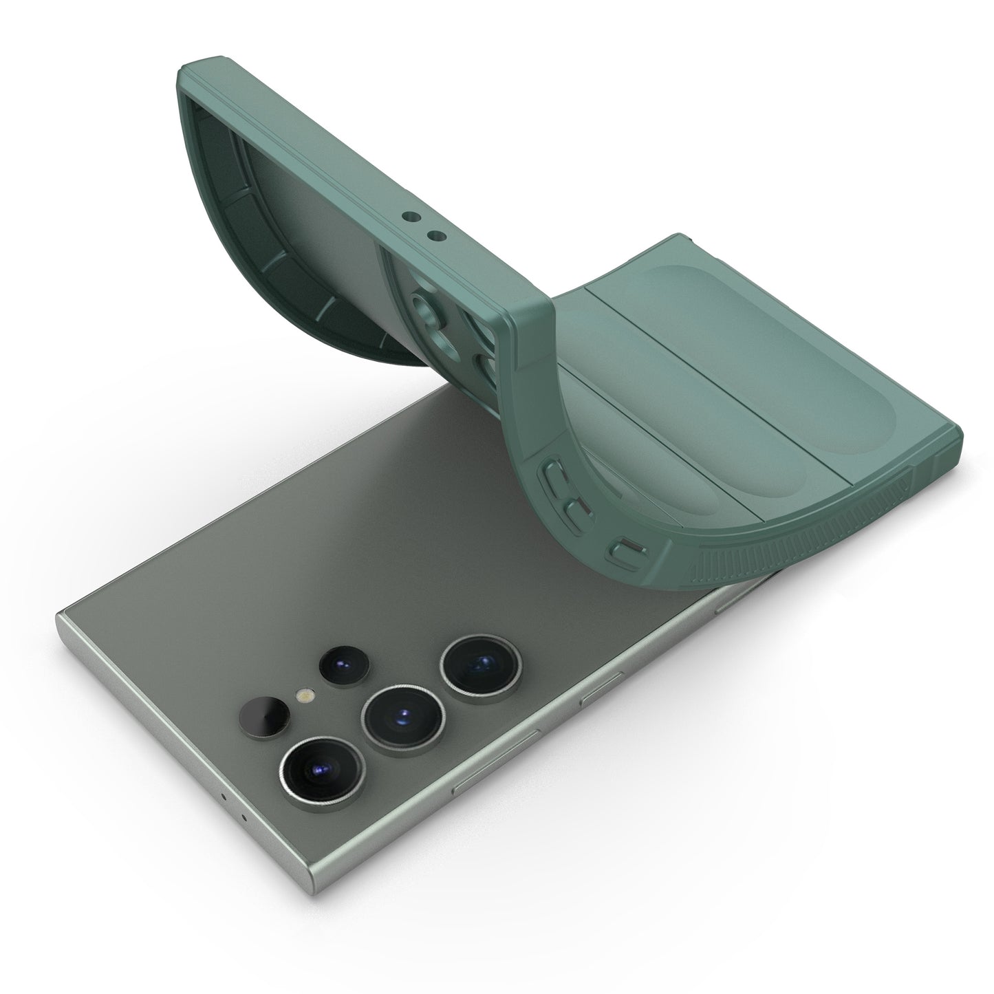 For Samsung Galaxy S24 Ultra Case Drop-proof Phone TPU Cover - Green