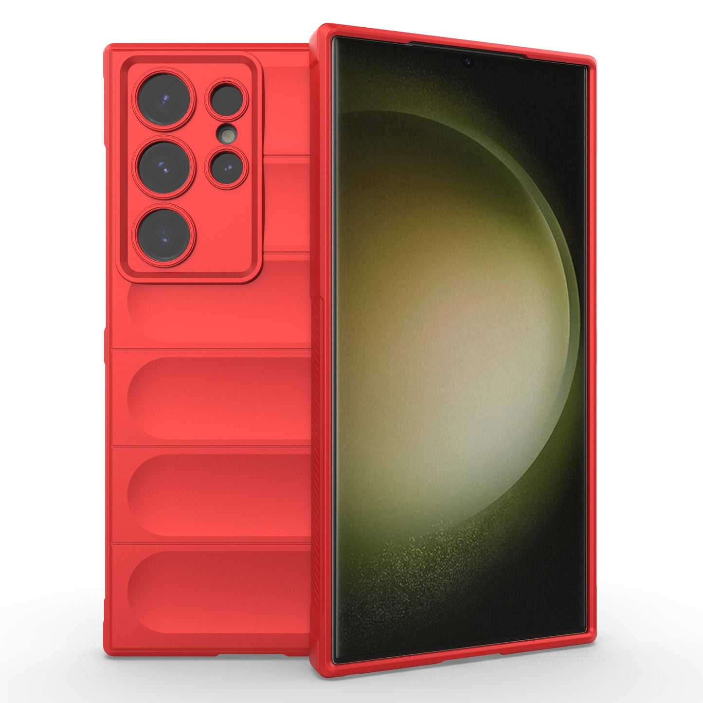 For Samsung Galaxy S24 Ultra Case Drop-proof Phone TPU Cover - Red