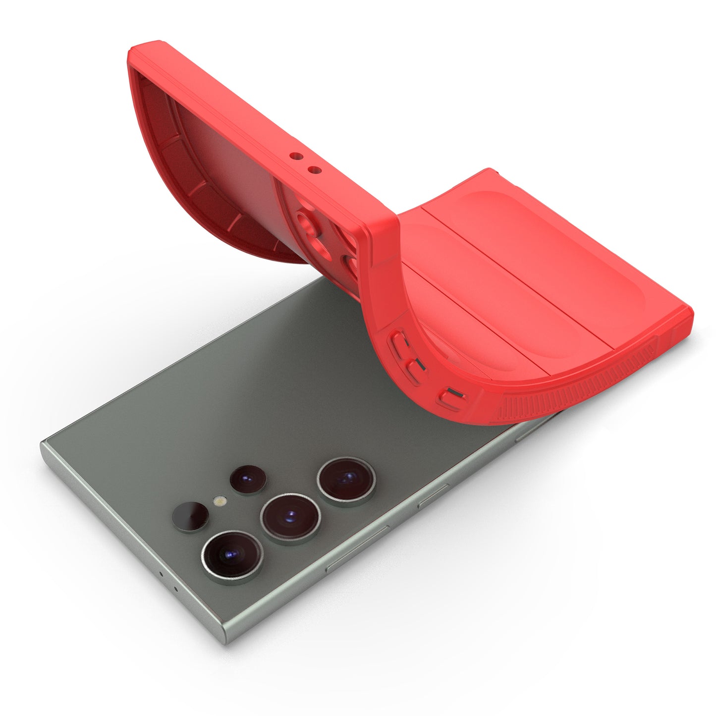 For Samsung Galaxy S24 Ultra Case Drop-proof Phone TPU Cover - Red